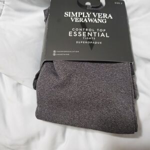 Simply Vera Vera Wang Gray Control Top Tights